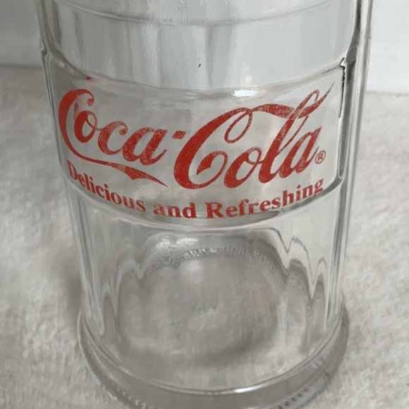 Coca Cola Red and Clear Glass sugar shaker vintage - Picture 4 of 5